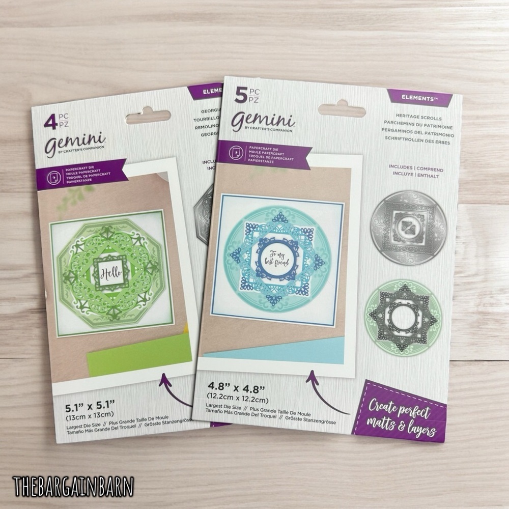 !!SALE!! Crafters Companion Gemini Heritage Die Elements Bundle